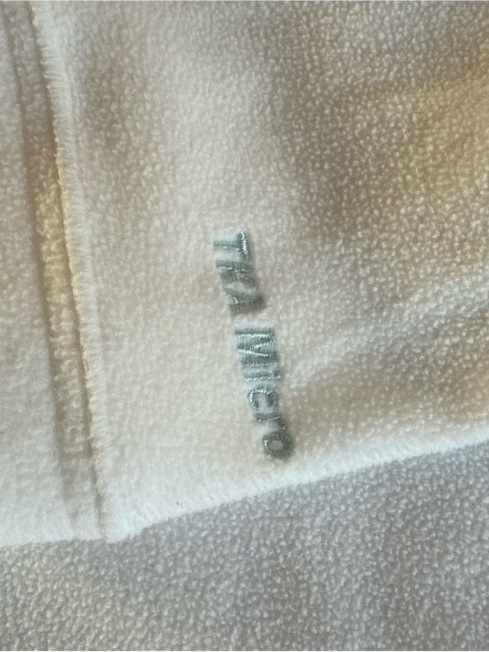 The North Face TKA Micro Lightweight White Layering Fleece Pullover Women’s SZ M - Picture 3 of 7